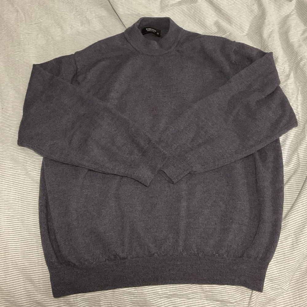 Toscano Italian Wool Mock-t Sweater